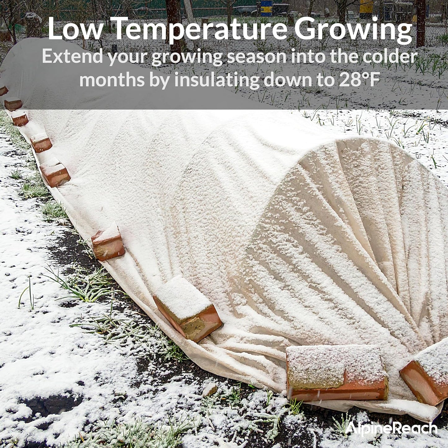 AlpineReach Plant Frost Cover Protection Blanket 10ft x 30ft - AlpineReach